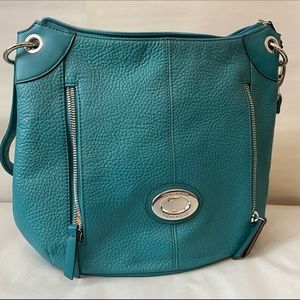 TIGNANELLO Crossbody Shoulder Bag Teal Blue